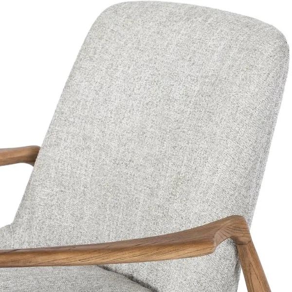 Braden Mid-Century Nettlewood Chair, Manor Gray - Image 1
