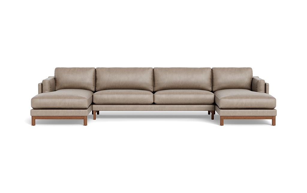 Gaby Leather 3-piece 4-Seat U-Sectional - Image 0