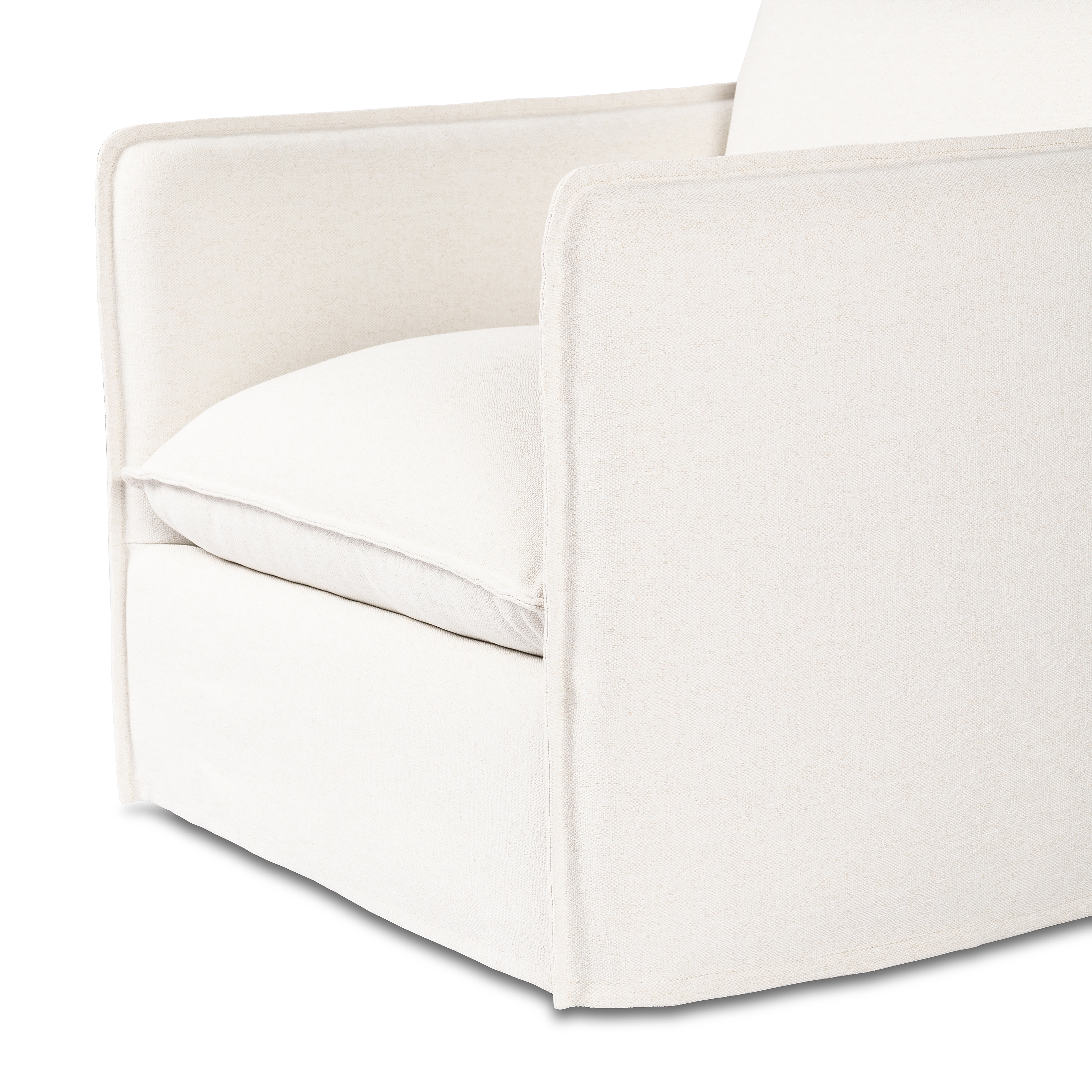 Andre Outdoor Swivel Chair-Alessi Linen - Image 8