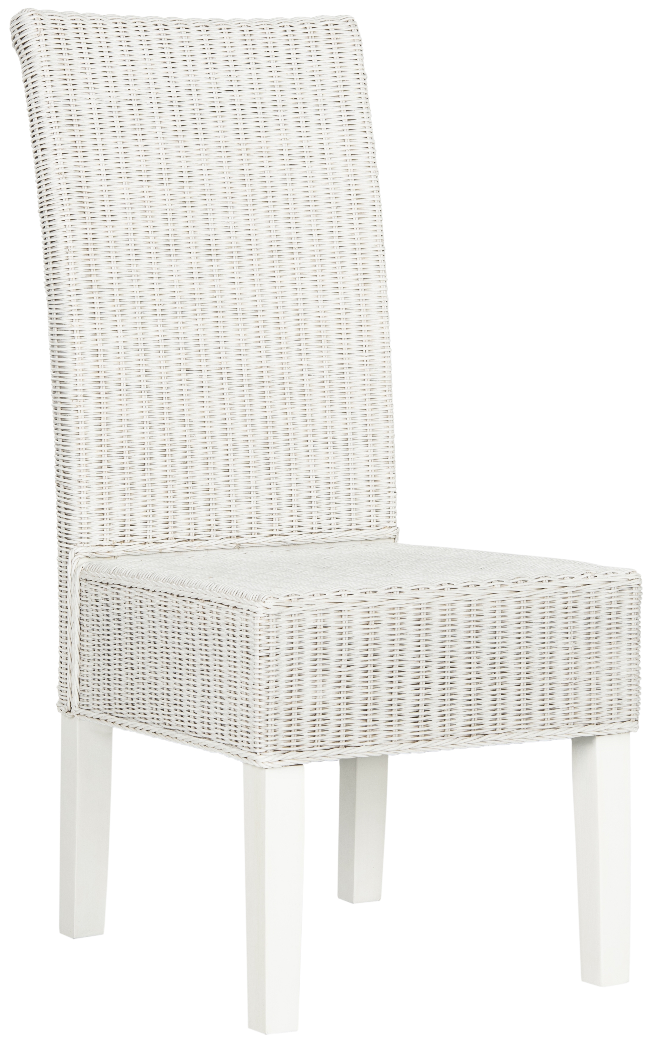 Arjun 18''H Wicker Dining Chair - White - Arlo Home - Image 0