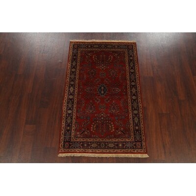 One-of-a-Kind Jerrame Hand-Knotted 3'1" X 4'11" Area Rug in Rust - Image 0