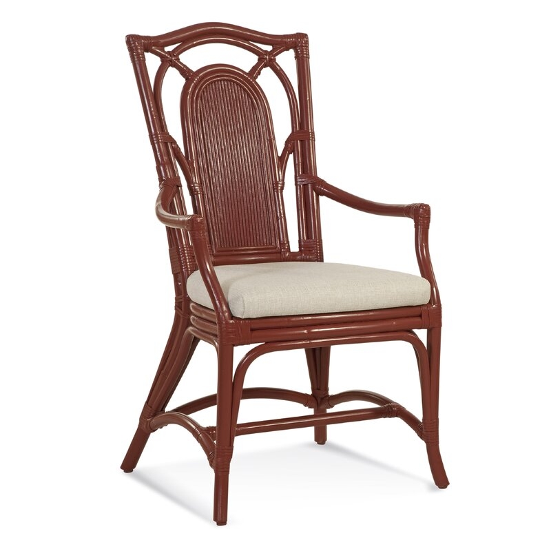 Braxton Culler Bay Walk Upholstered Dining Chair (Set of 2) Upholstery Color: Blue, Frame Color: Linen - Image 0