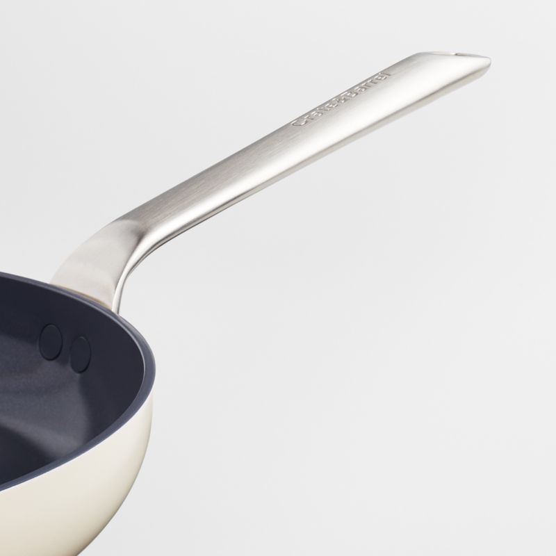 Crate & Barrel EvenCook Ceramic ™ Cream Nonstick 8" and 10" Fry Pans Set - Image 3