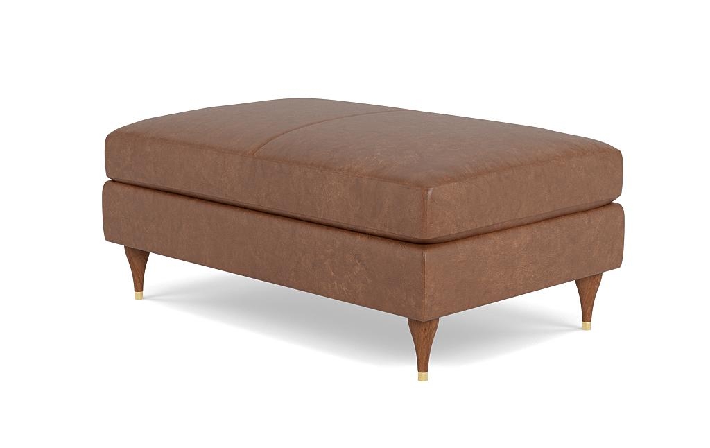 Sloan Leather Ottoman - Image 2