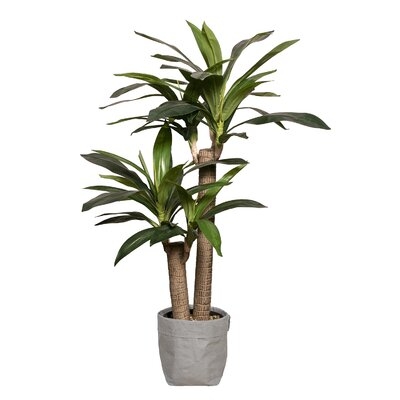 Vintage Home Artificial 43" High Artificial Faux Corn Plant Witheco Planter For Home Decor - Image 0