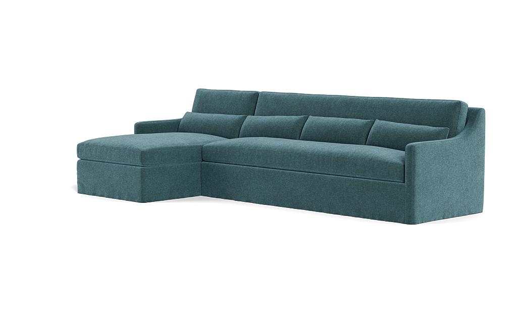 Ella Slipcovered 4-Seat Left Chaise Sectional - Image 2