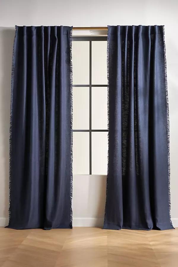 Luxe Linen Blend Woven Curtain - Image 0