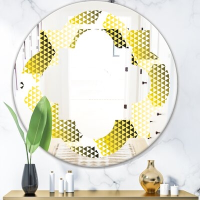 Hexagon Pattern XI Quatrefoil Modern & Contemporary Frameless Wall Mirror - Image 0