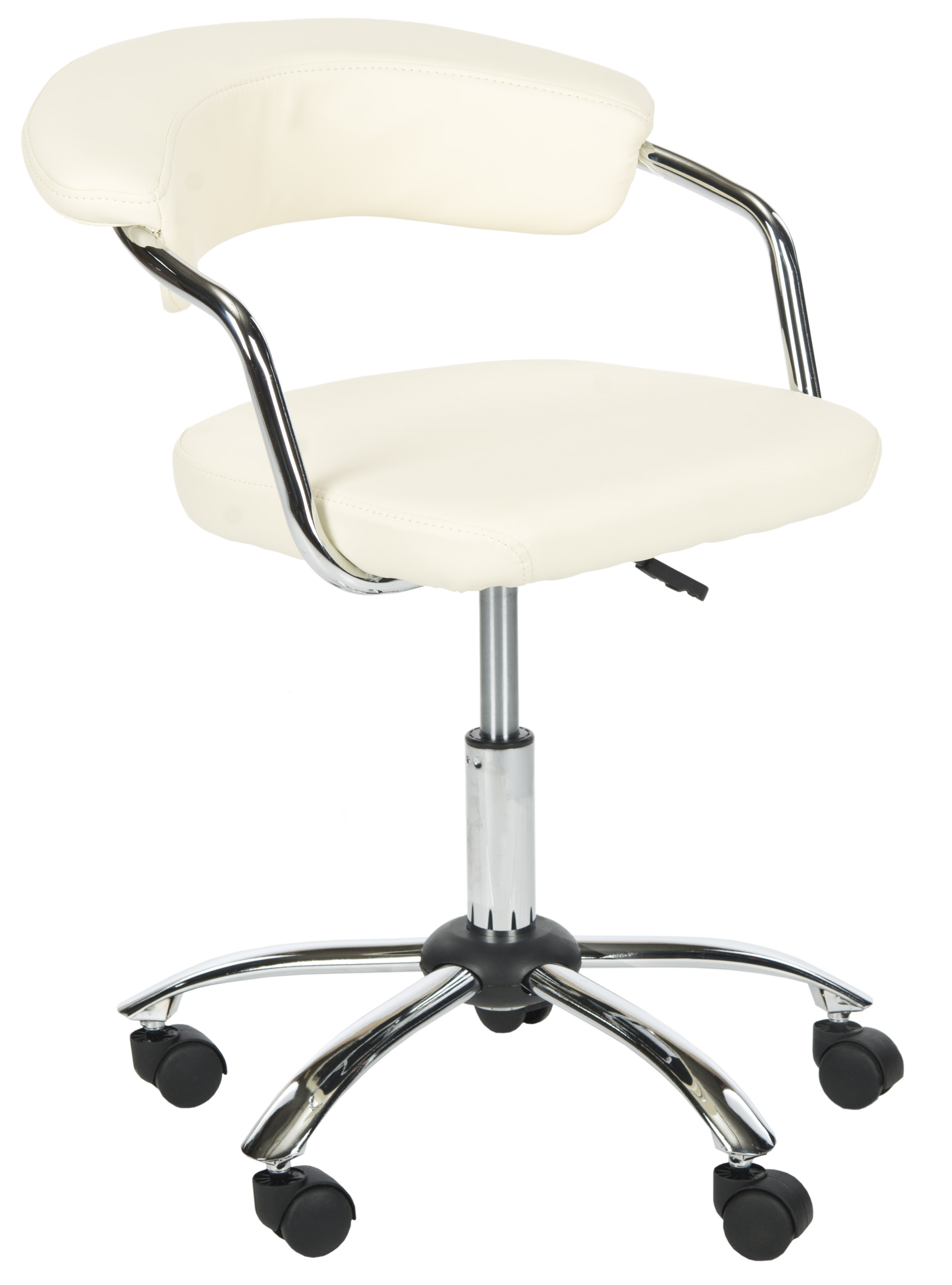 Pier Desk Chair - Cream/Silver - Safavieh - Image 1