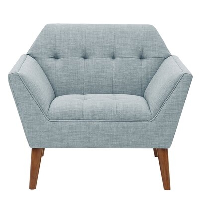 Hoboken 38'' Wide Tufted Armchair, Light Blue - Image 0