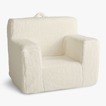 Cozy Sherpa Square Arm Slipcover, Ivory, WE Kids - Image 0