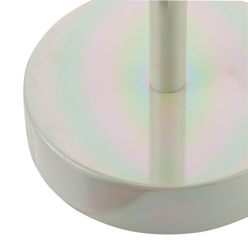 White Iridescent Touch Table Lamp - Image 4