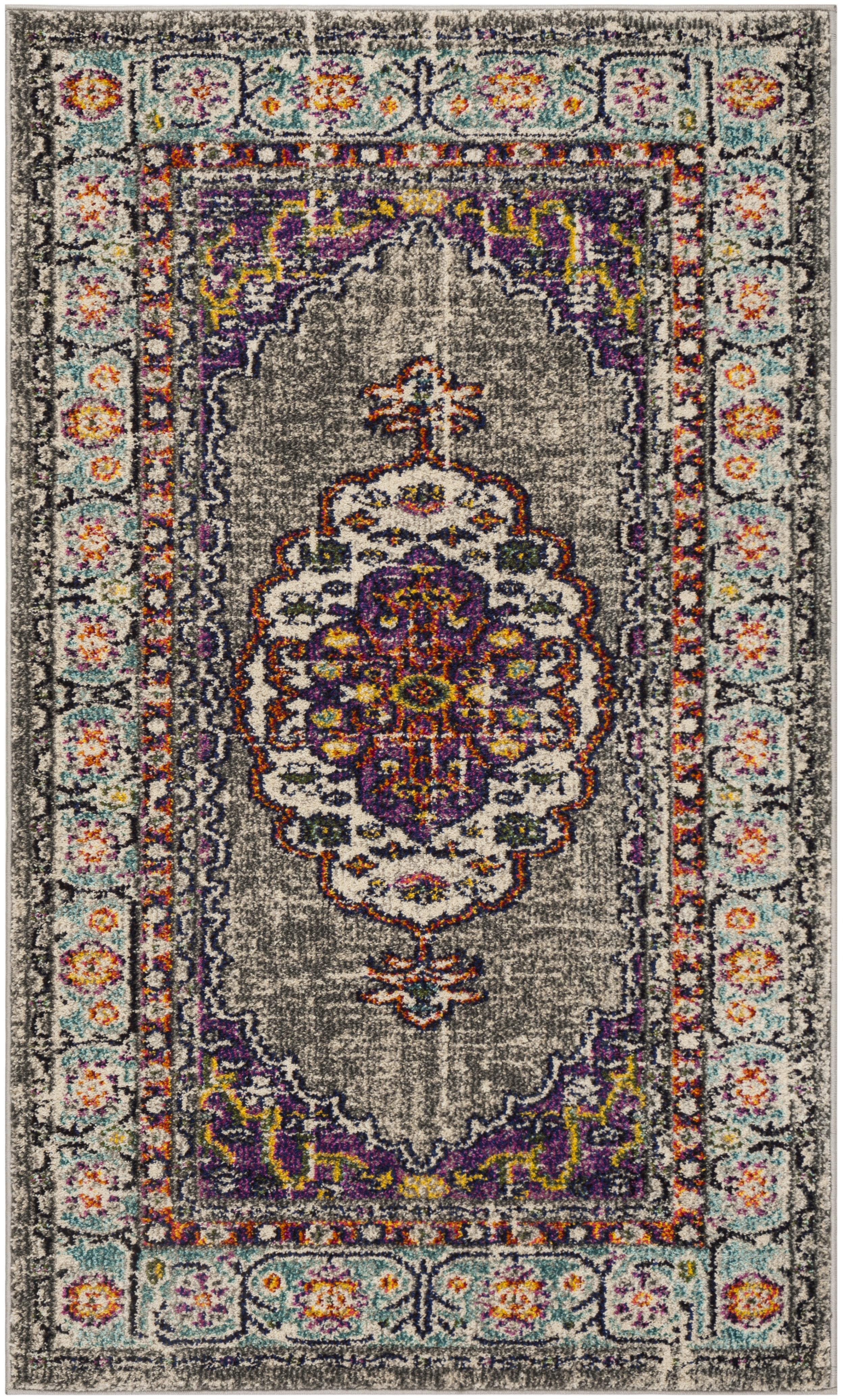 Arlo Home Woven Area Rug, MNC246L, Violet/Light Blue,  3' X 5' - Image 0