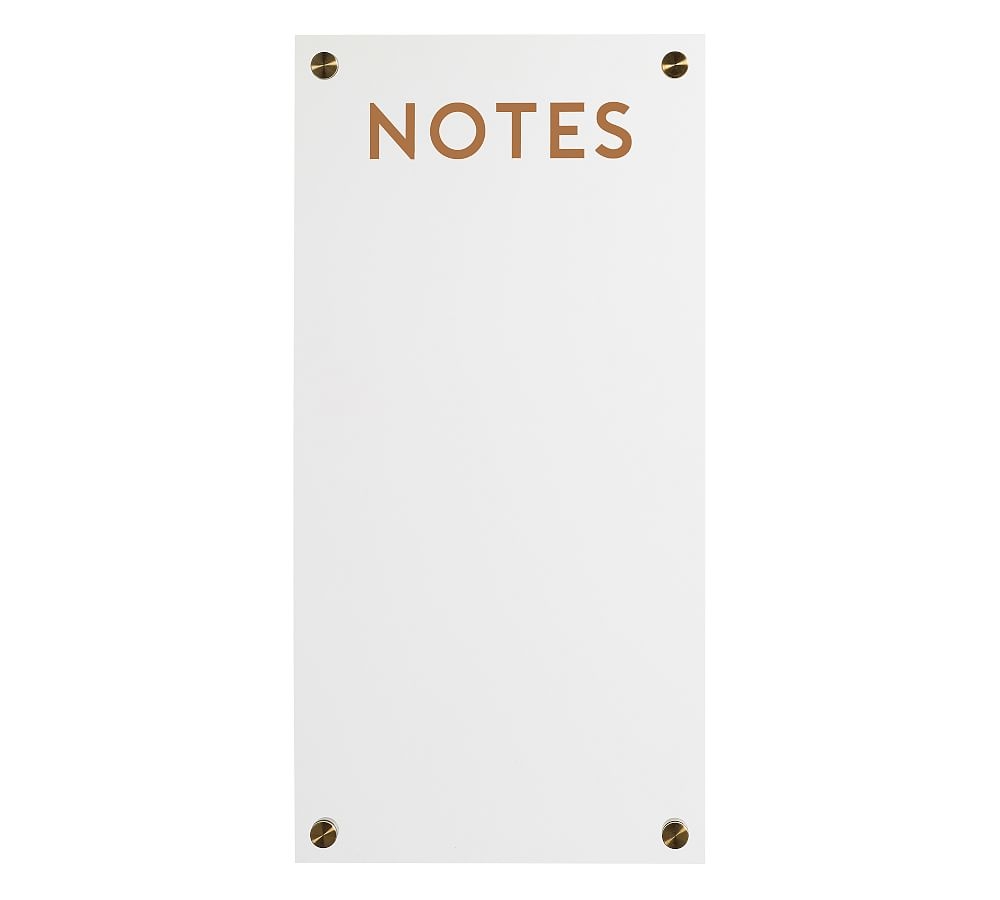 Acrylic/Brass Notes Board - Image 0