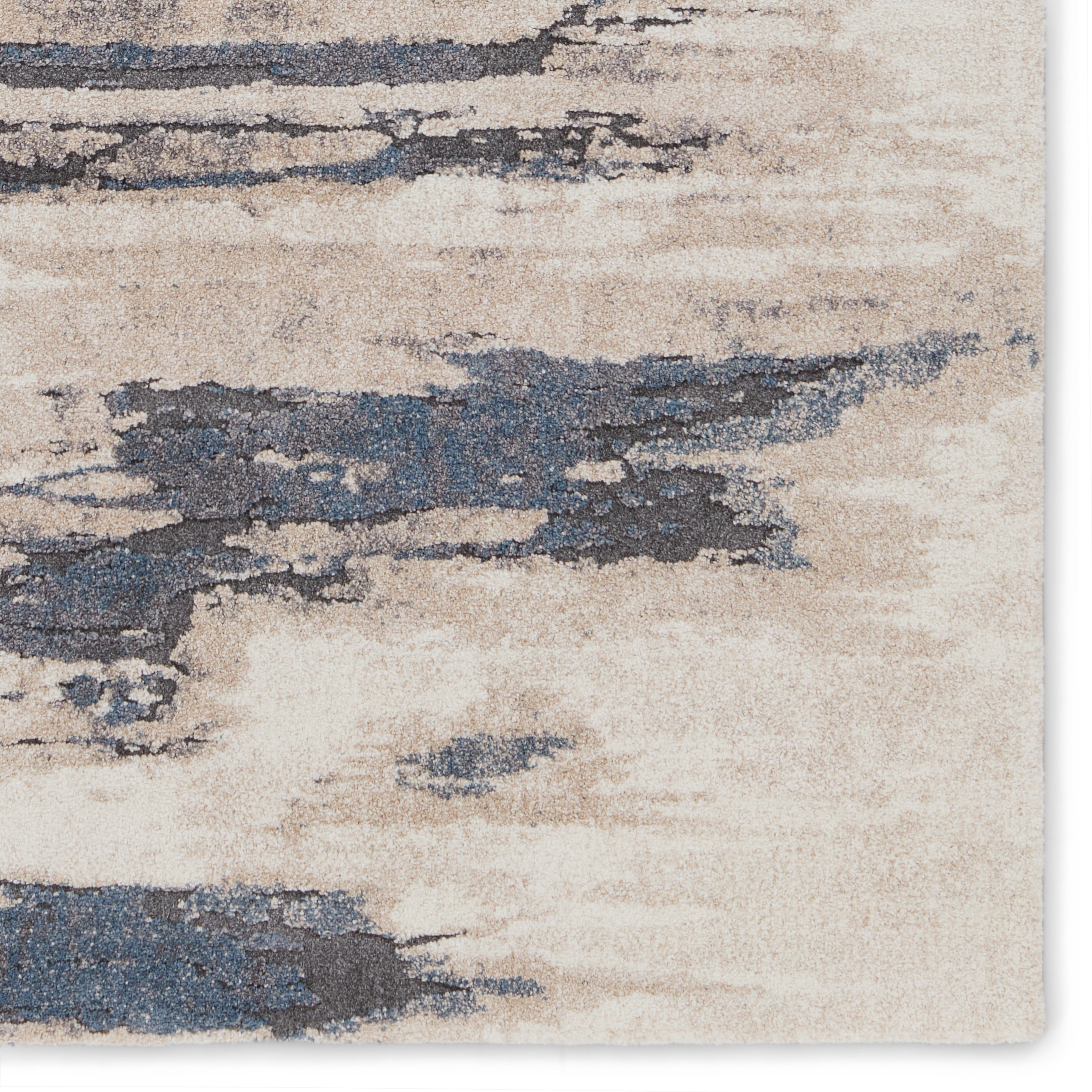 Yushan Abstract White/ Blue Area Rug (8'X10') - Image 3