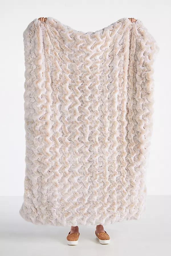 Luxe Faux Fur Throw Blanket - Image 0