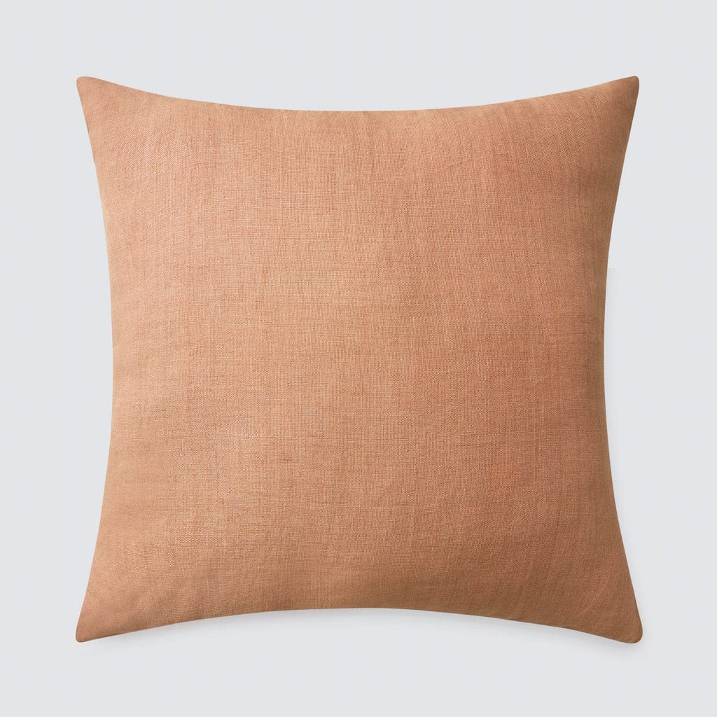 The Citizenry Prisha Linen Pillow | 24" x 24" | Clay - Image 0