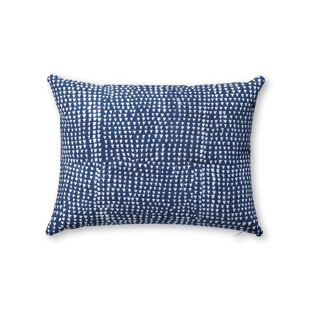 Arrows Indigo Outdoor Pillow by St. Frank | Blue | 26" W x 26" H | Polyester - Image 3