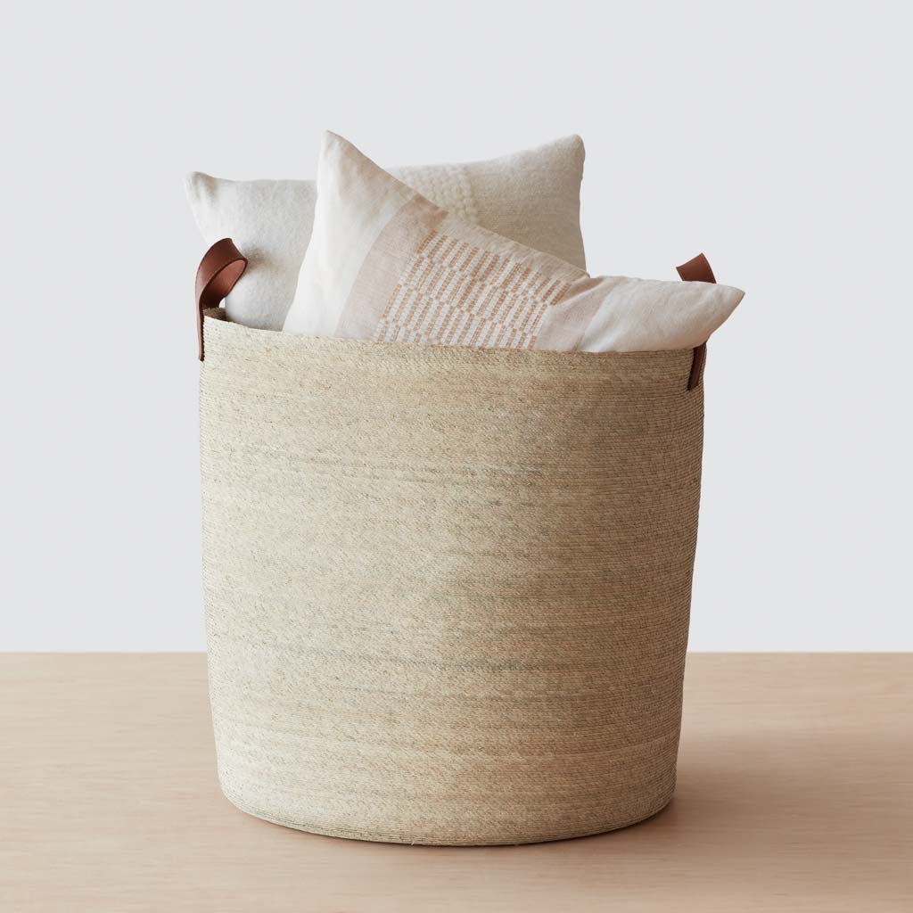 The Citizenry Mercado Storage Baskets Round | Medium | Tan - Image 5