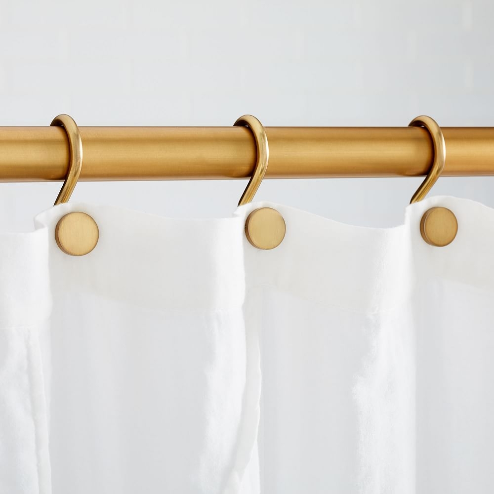 Shower Curtain Rings, Antique Brass, Set of 12 - Image 0