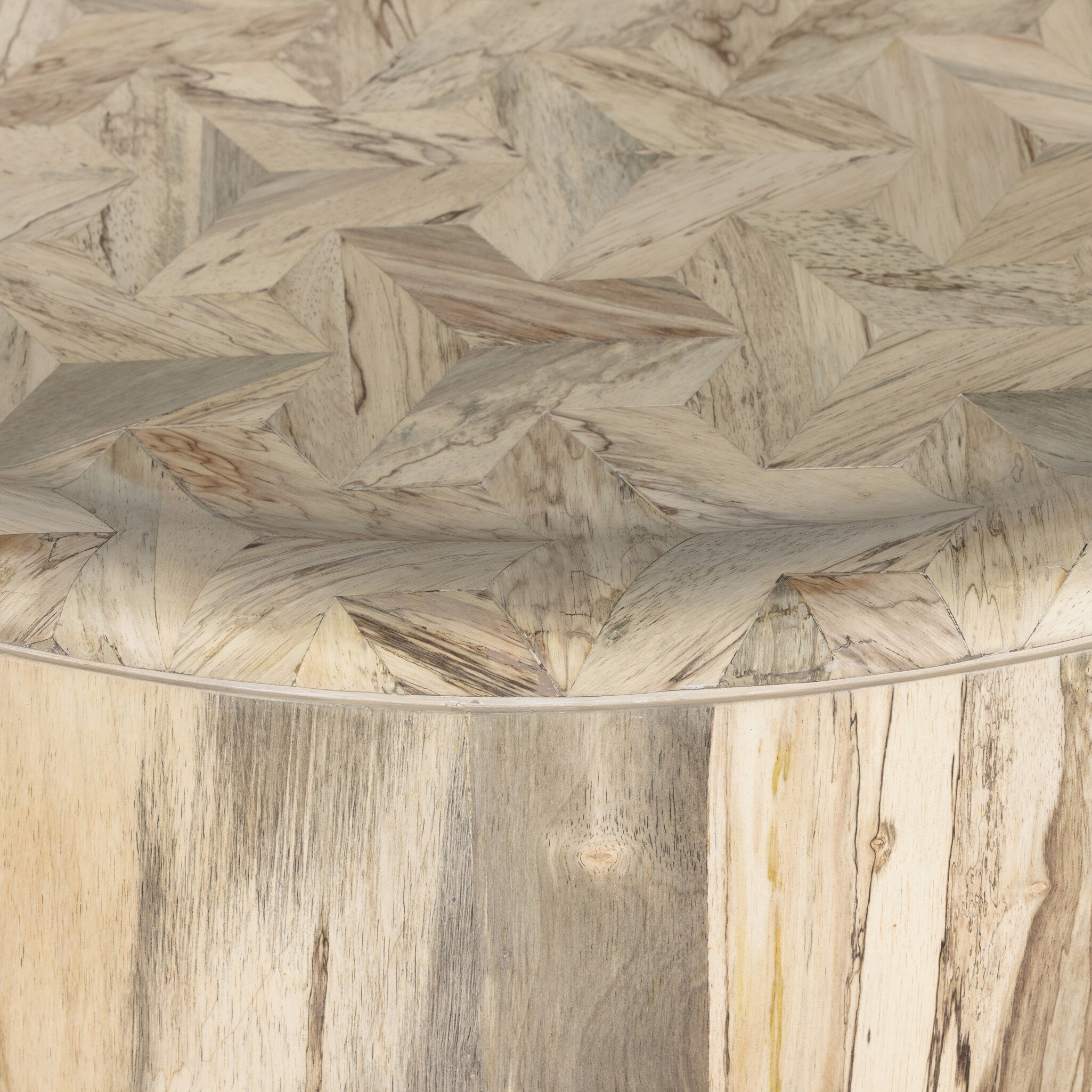 Zora Coffee Table - Whitewashed Spalted Primavera - Image 6