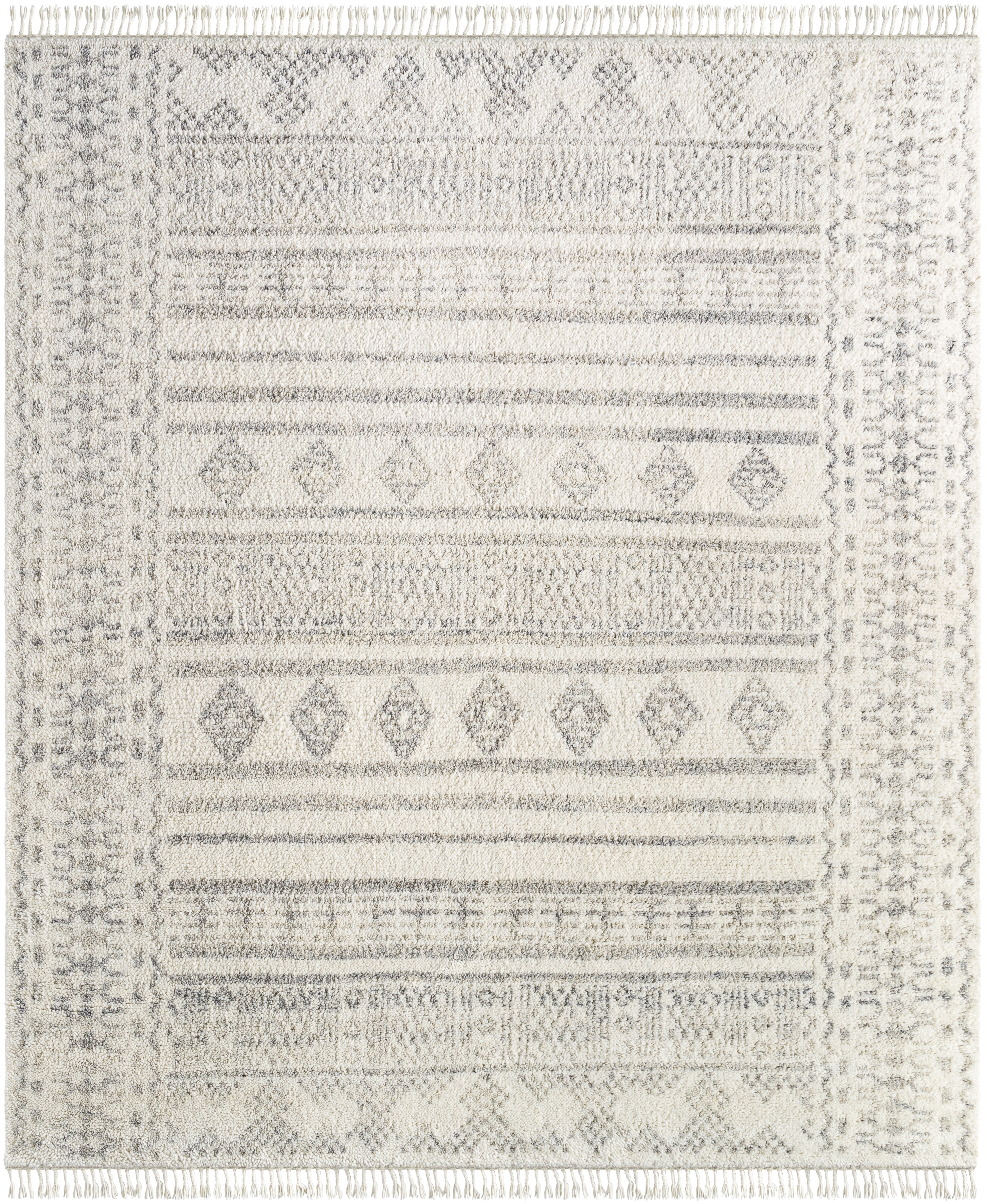 Tulsa Beige Indoor 6' x 9' Handmade Rug - Image 0
