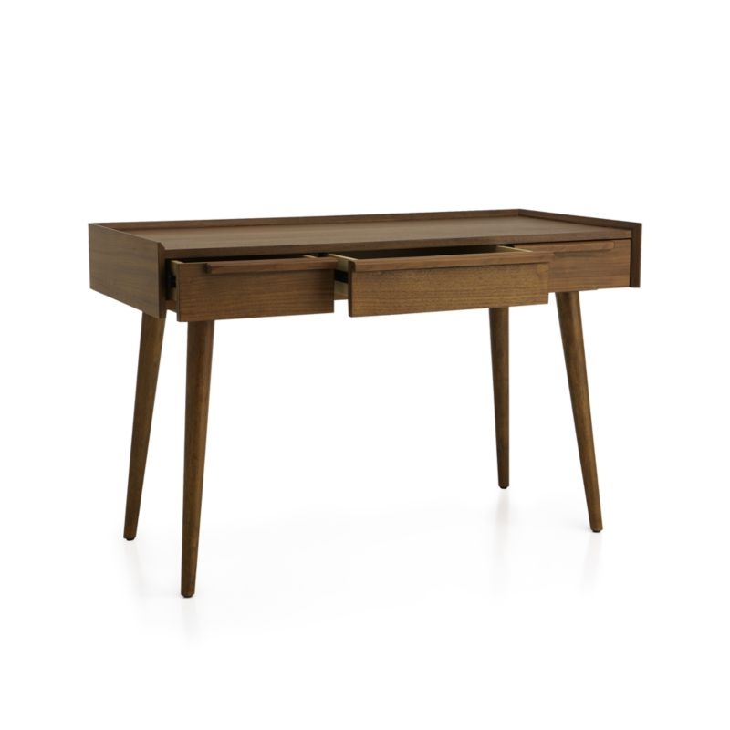 Tate Desk with Power Outlet, Walnut, 48" - Image 3