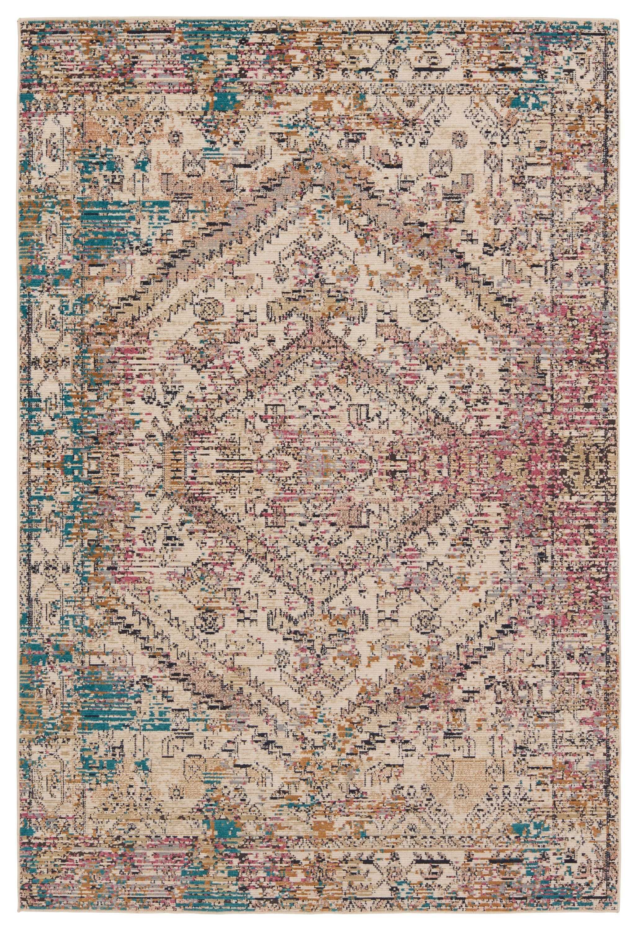 Vibe by Armeria Indoor/Outdoor Medallion Multicolor/ Ivory Area Rug (8'X10') - Image 0