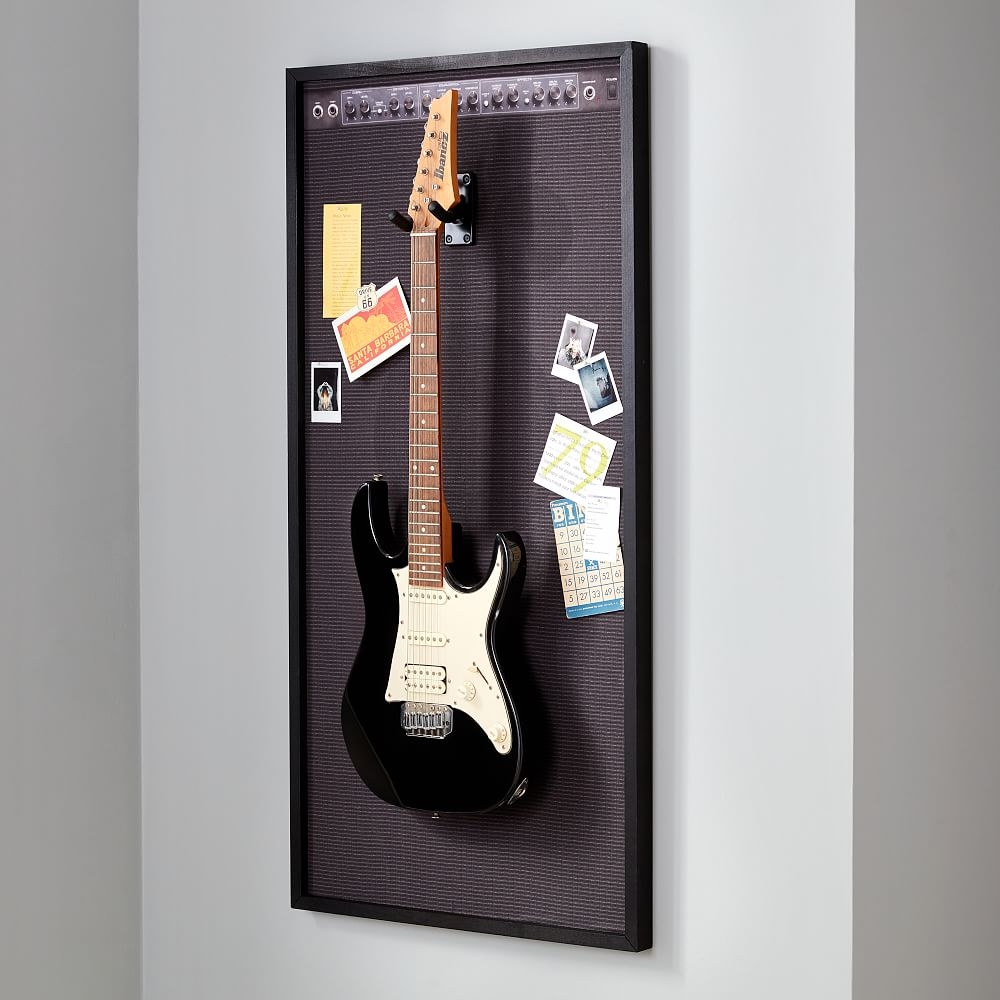 Amp Pinboard &amp; Guitar Display, Black, 48x24 - Image 0