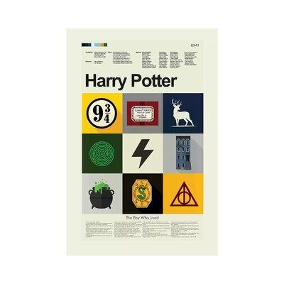 Harry Potter by Erin Hagerman - Wrapped Canvas Graphic Art Print - Image 0