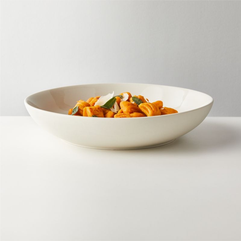 Kensli Ivory Recycled Clay Pasta Bowl - Image 1