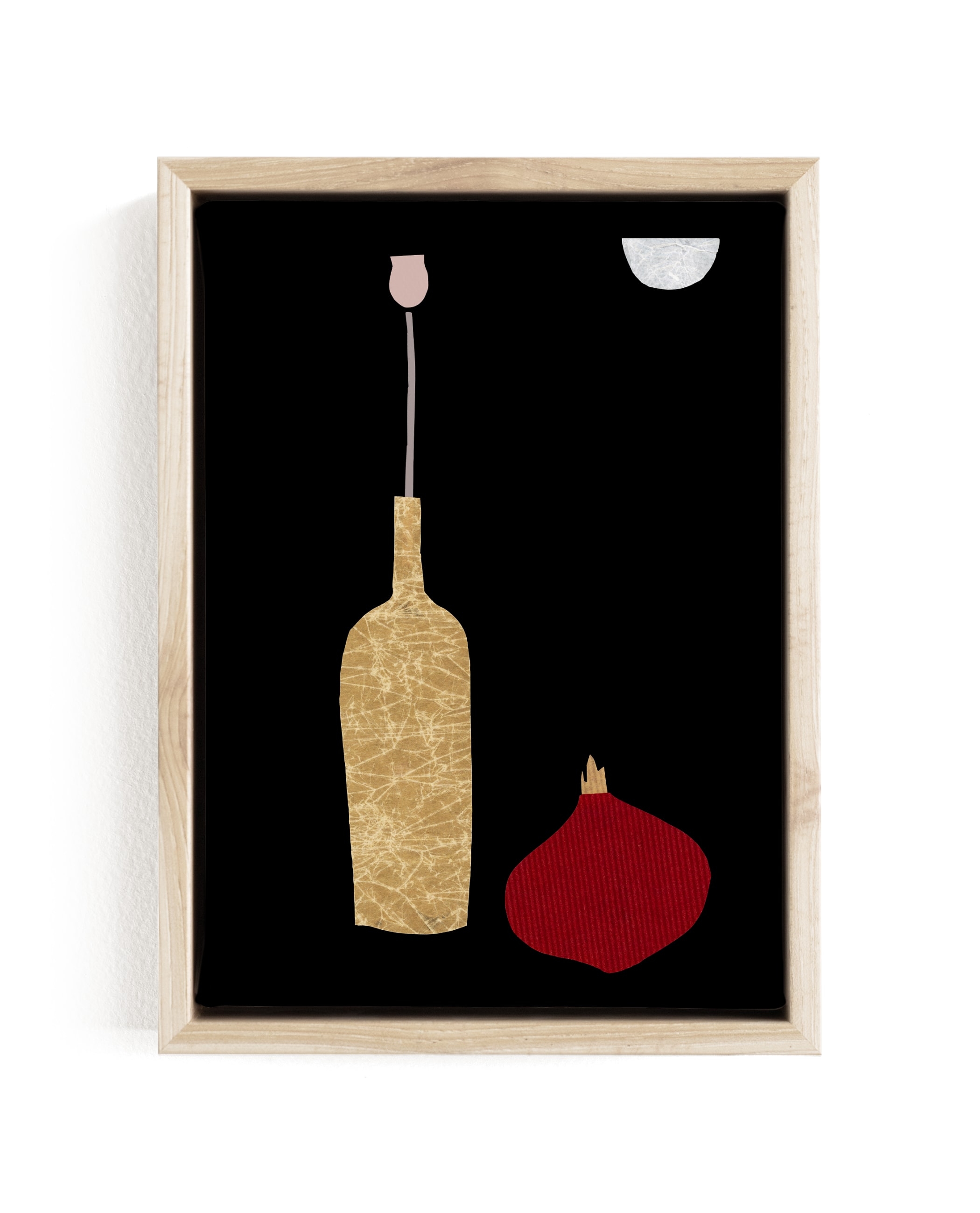 Flower, Onion, And A Wine Bottle Limited Edition Fine Art Print 1 - Image 0