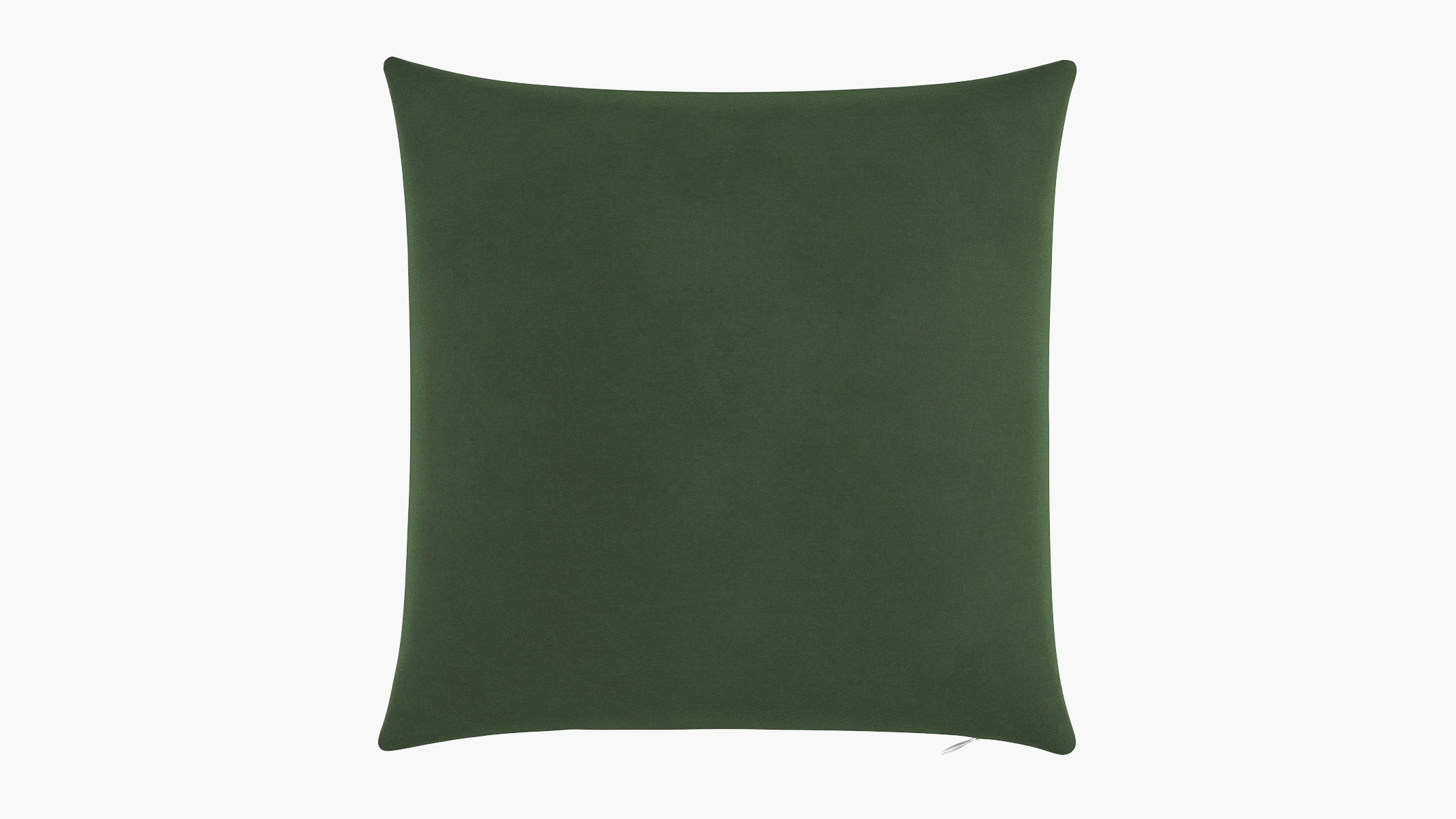 Throw Pillow 20", Emerald Luxe Velvet, 20" x 20" - Image 0
