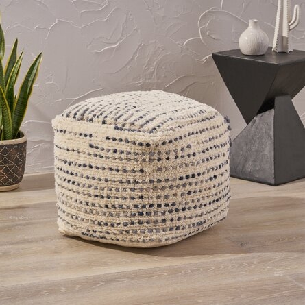 Wynsum Tufted Pouf - Image 1