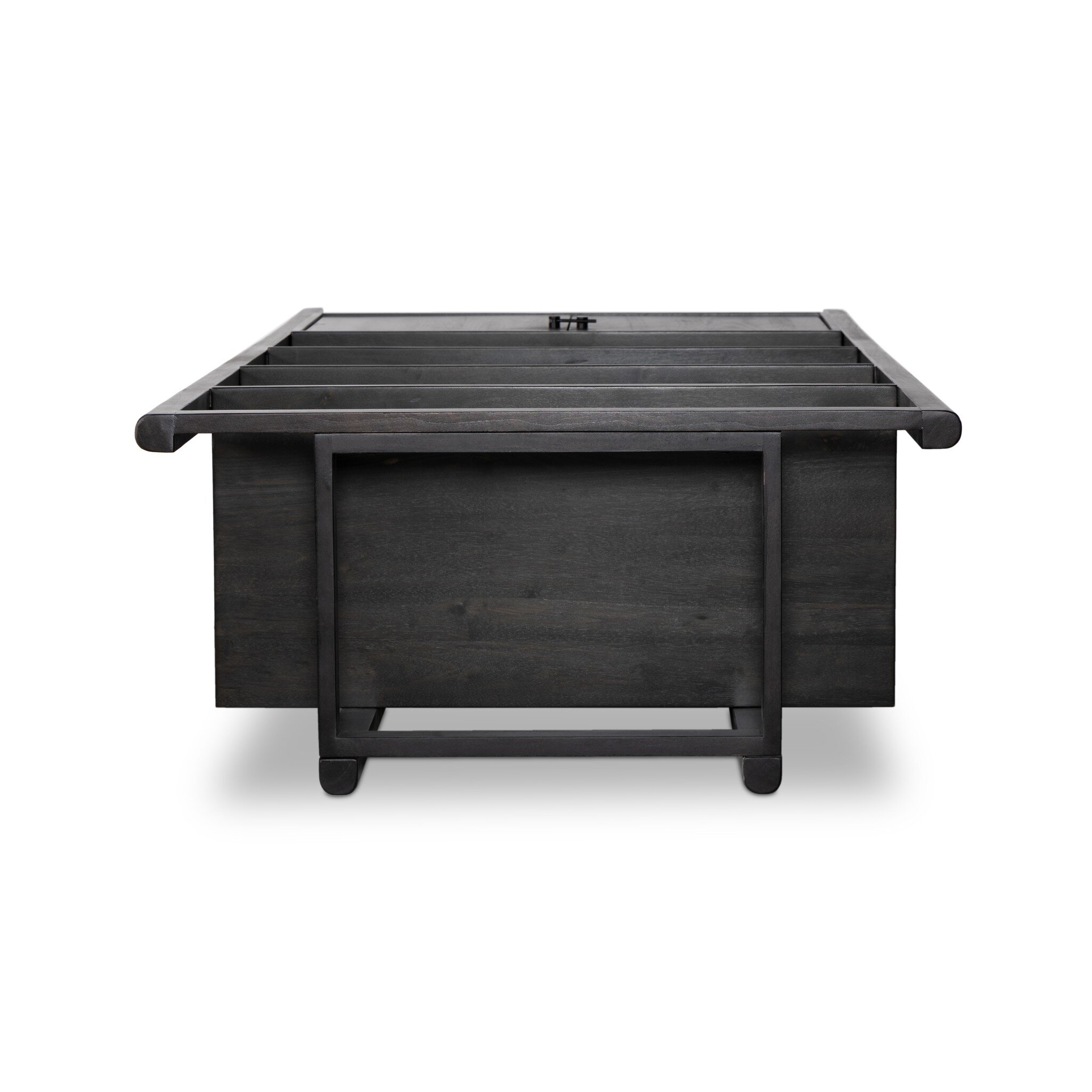 Reza Bookcase - Worn Black Acacia - Image 7