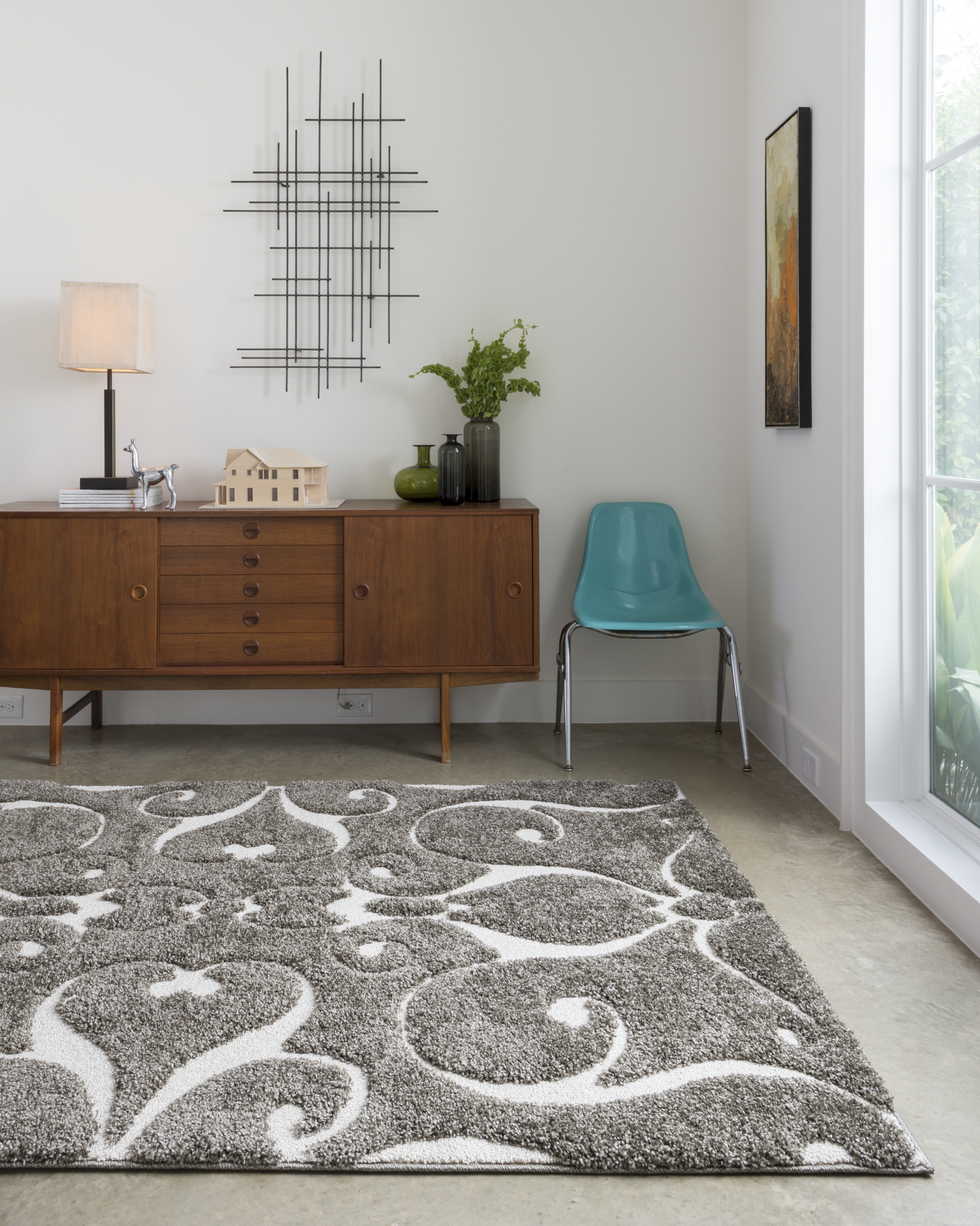 Loloi Enchant Smoke 18" x 18" Sample - Image 1