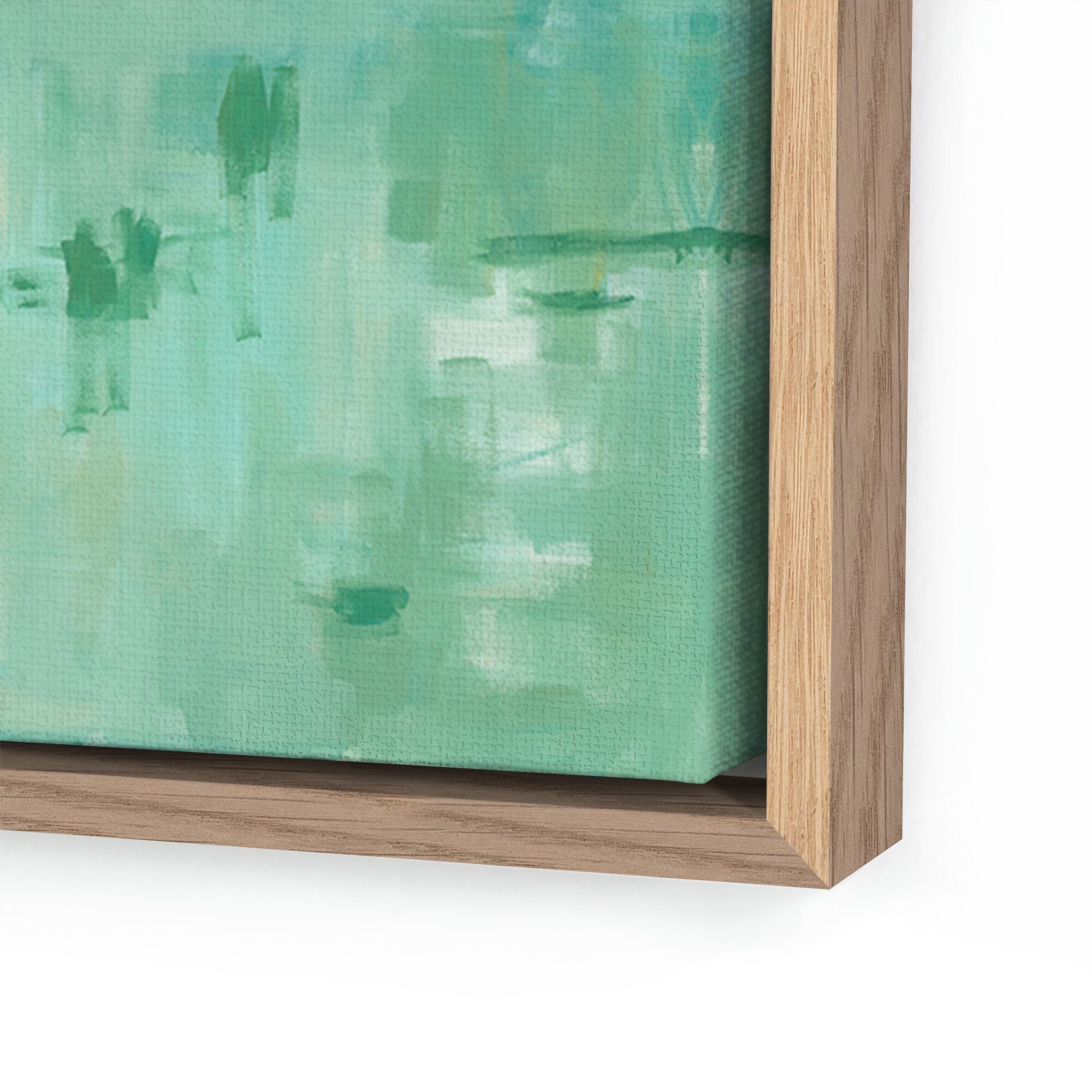 Jan and Ellie, Aug. 1970 by Amanda Snyder - Vertical Grain White Oak Floater - Image 1