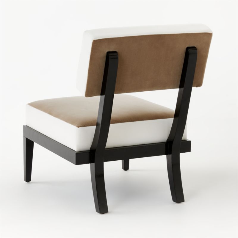 Otello Ebony and White Chair - TAN - Image 5