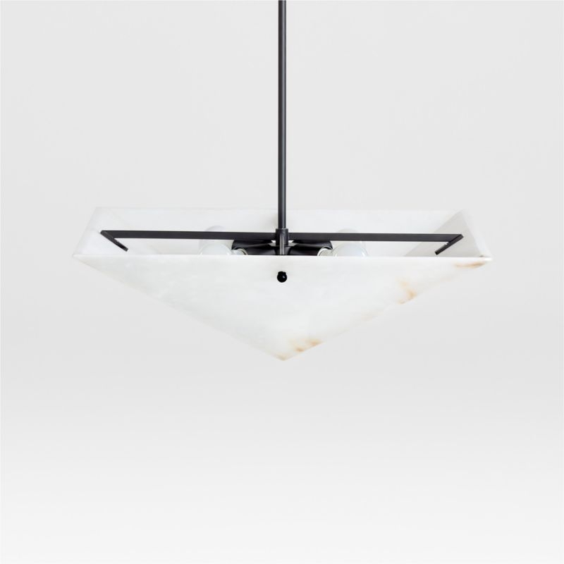 Onirique White Alabaster Pendant Light by Athena Calderone - Image 5