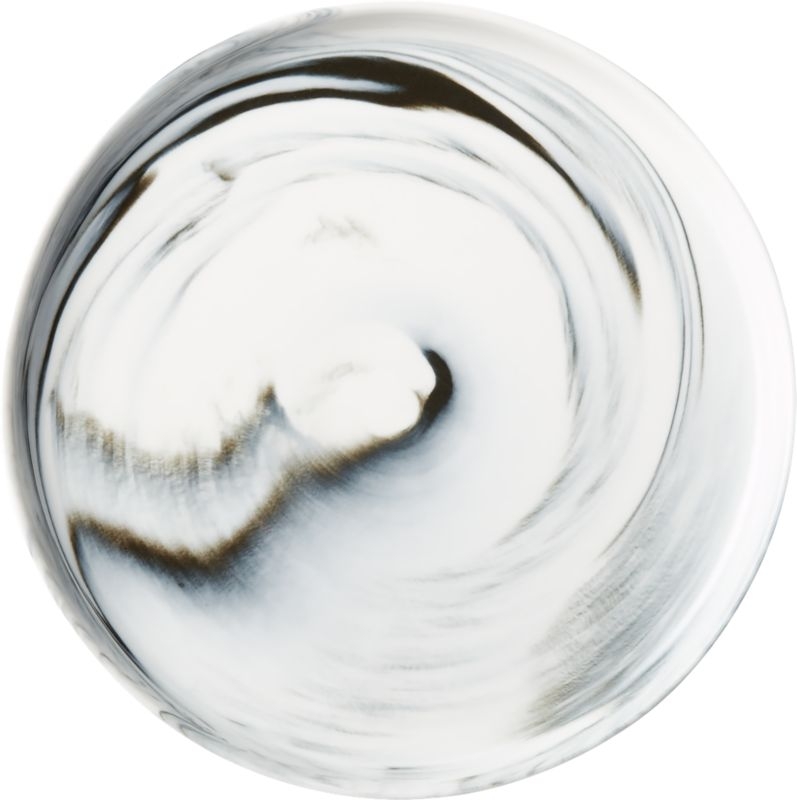 Swirl Black and White Salad Plate by Jennifer Fisher - Image 5