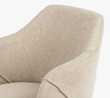 Colusa Upholstered Swivel Desk Chair, Fedora Oatmeal - Image 1