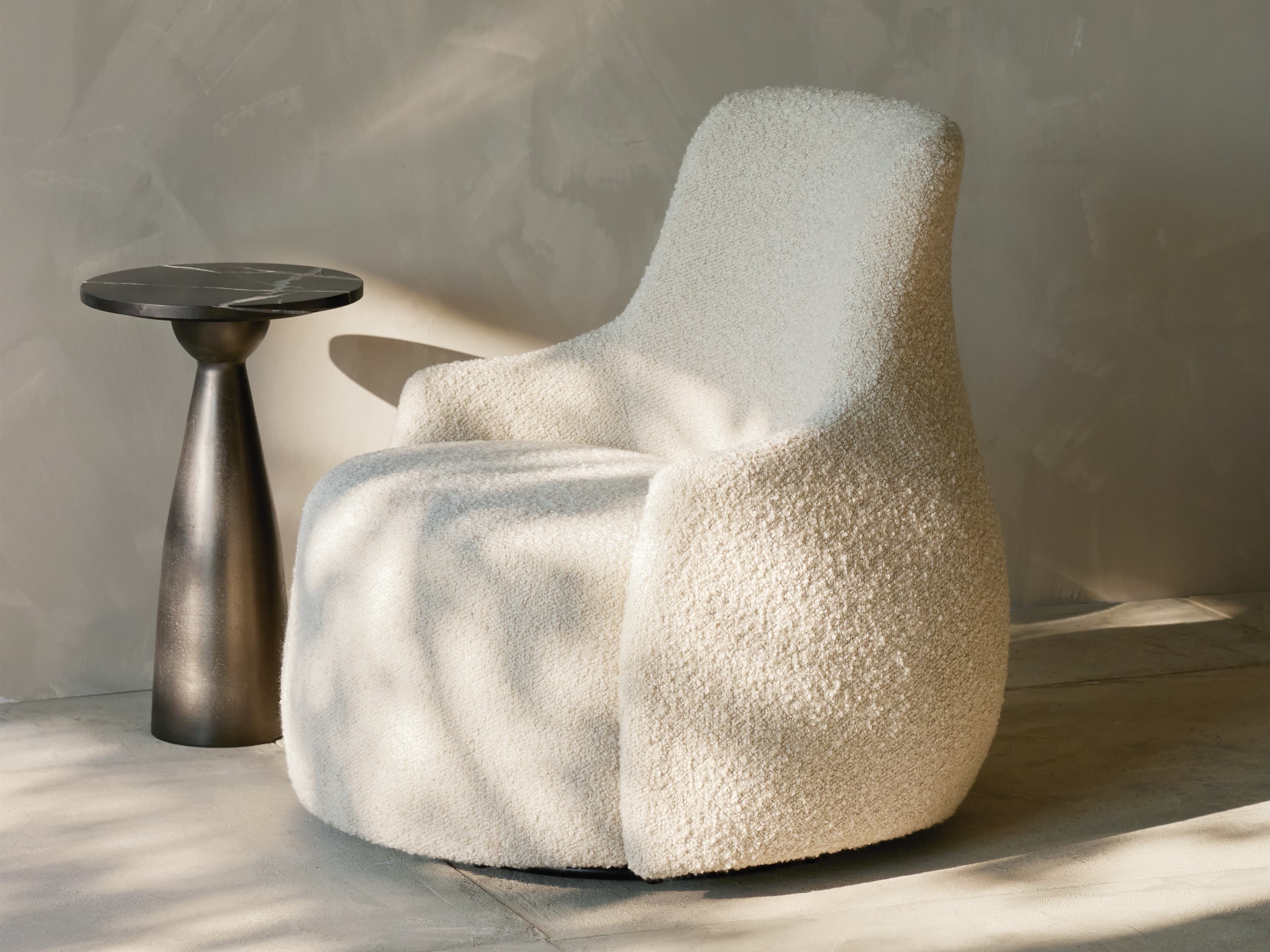 Beaufort Martini Table in Stone Black  Nickel - Image 0