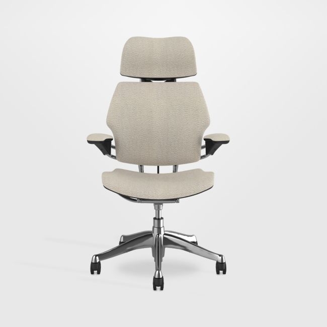 Humanscale ® Freedom Headrest White Boucle Office Chair - Image 0