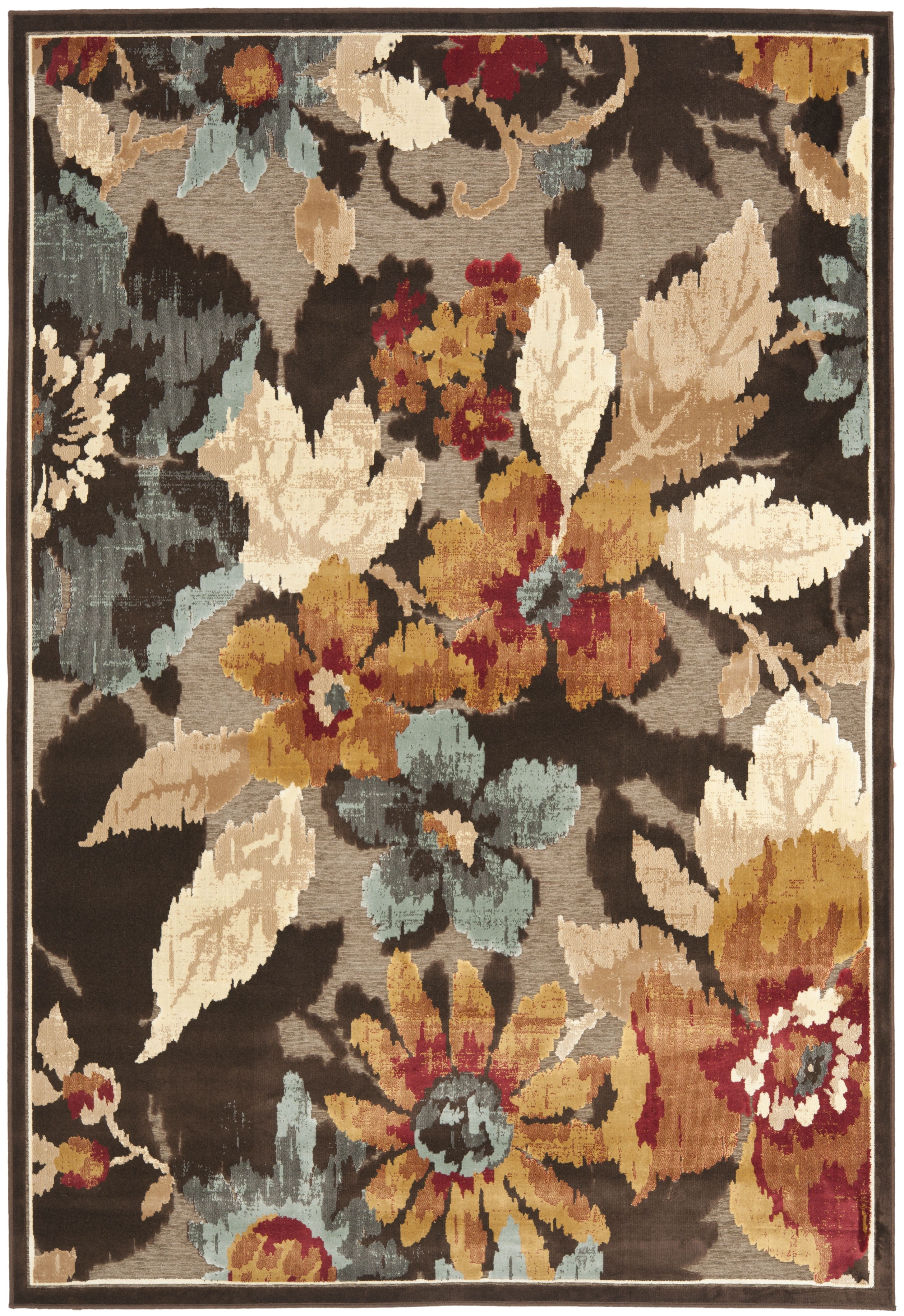 Arlo Home Woven Area Rug, PAR148-330, Dark Brown,  4' X 5' 7" - Image 0