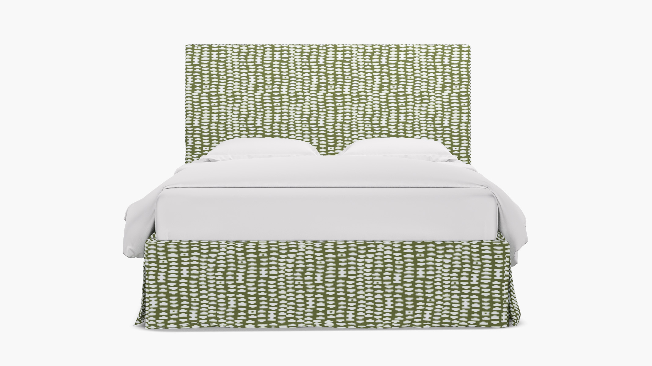 Slipcovered Bed, Olive Odalisque, King - Image 0