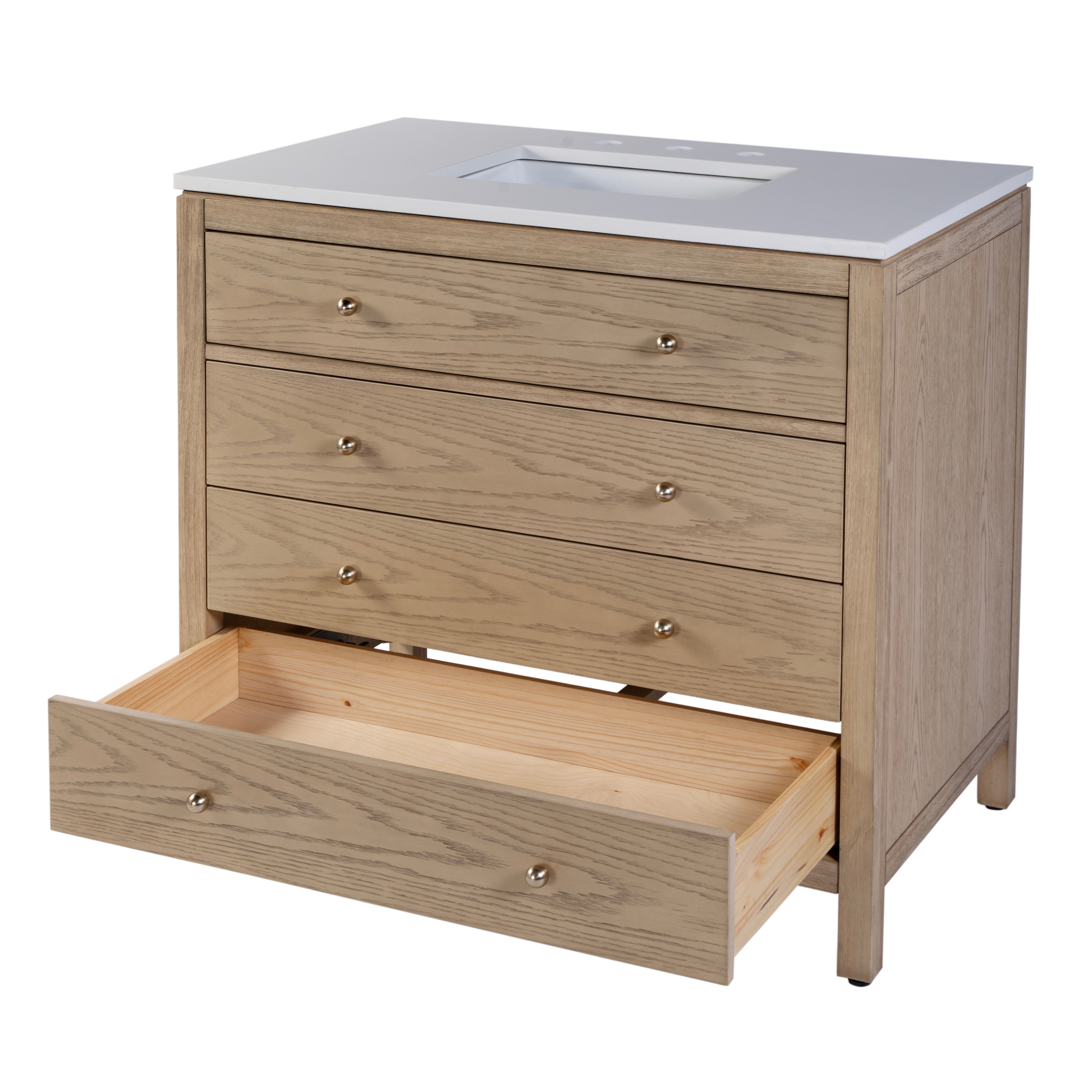 Nora Light Oak Bathroom Vanity - Image 2