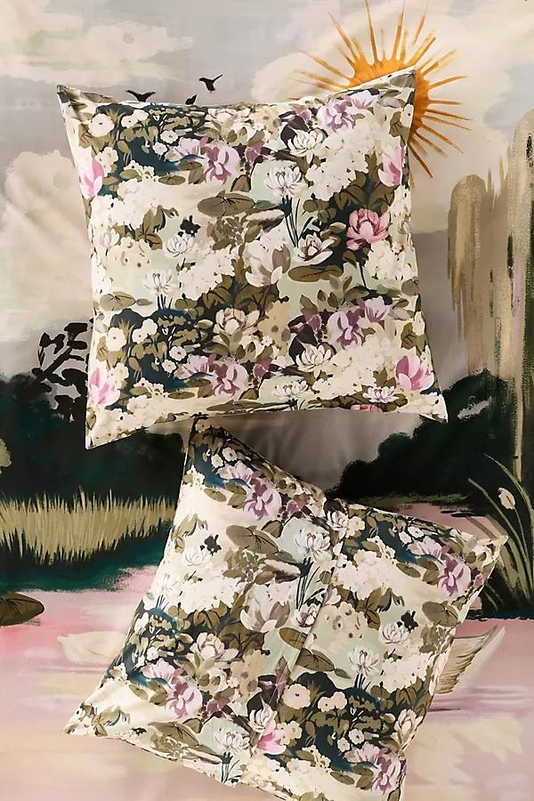 The Organic Cotton Printed Percale Euro Sham - Image 0