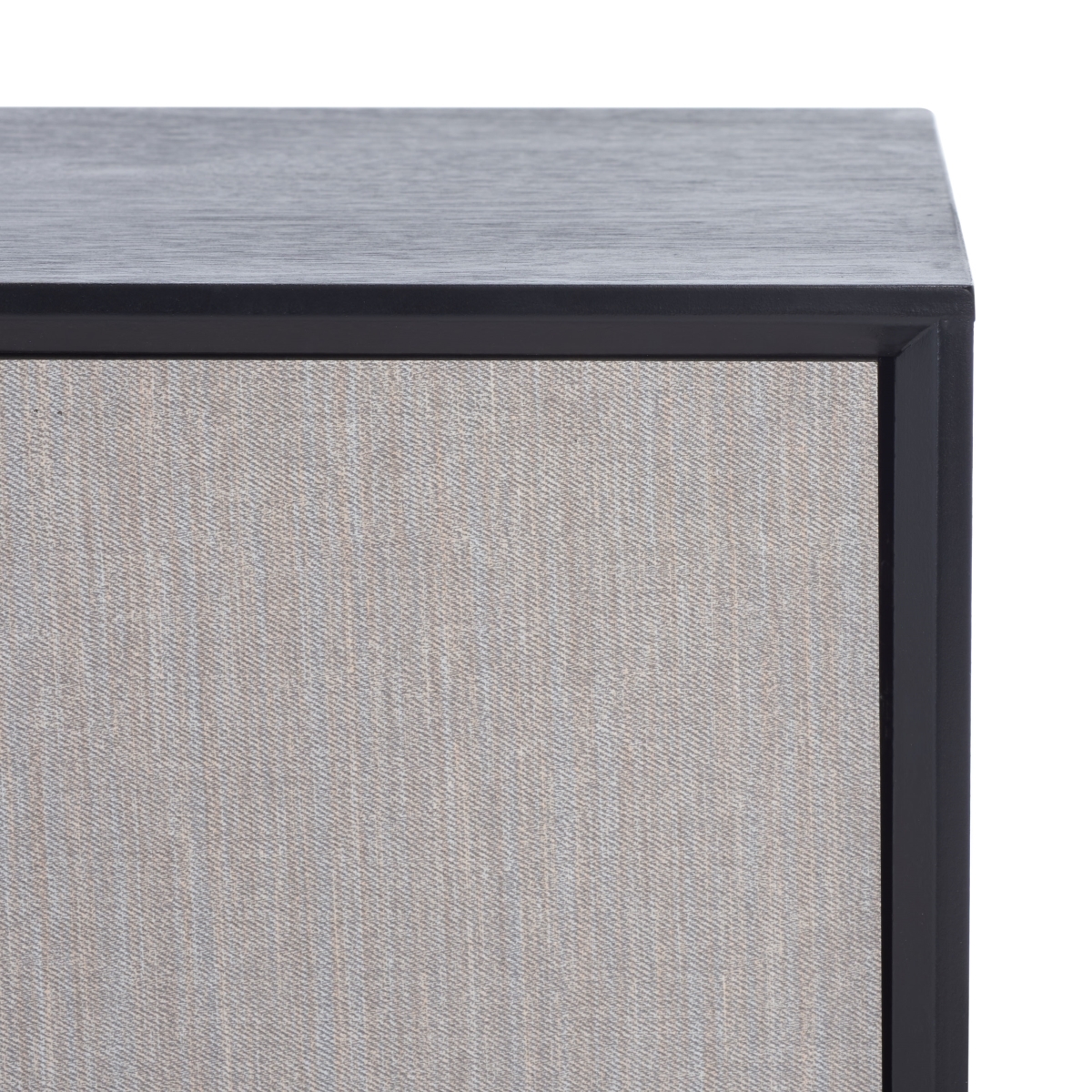 Estella 2 Door 1 Shelf Media Stnd - Black - Safavieh - Image 2