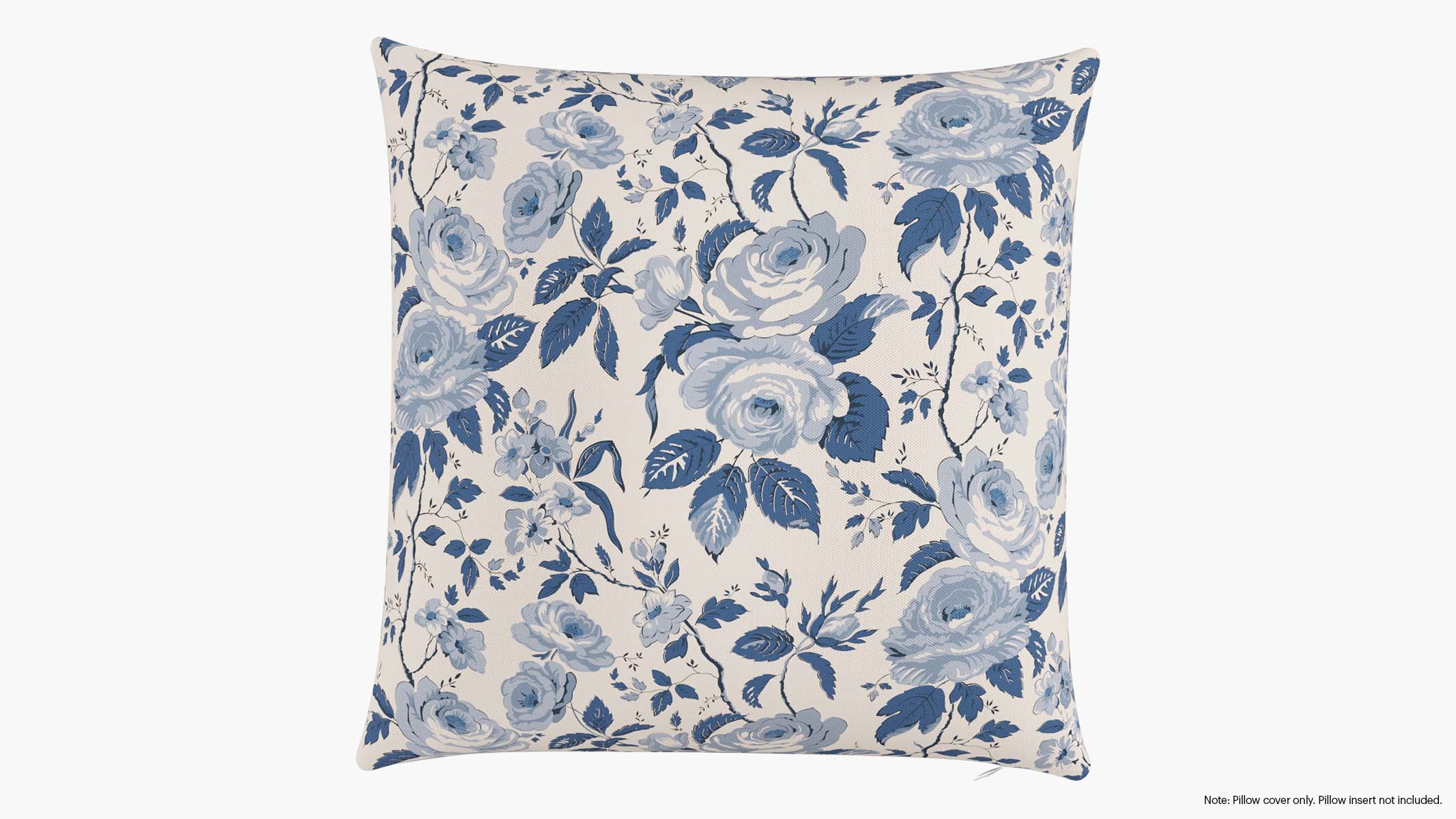 Throw Pillow Cover 22", Delft Chintz, 22" x 22" - Image 0