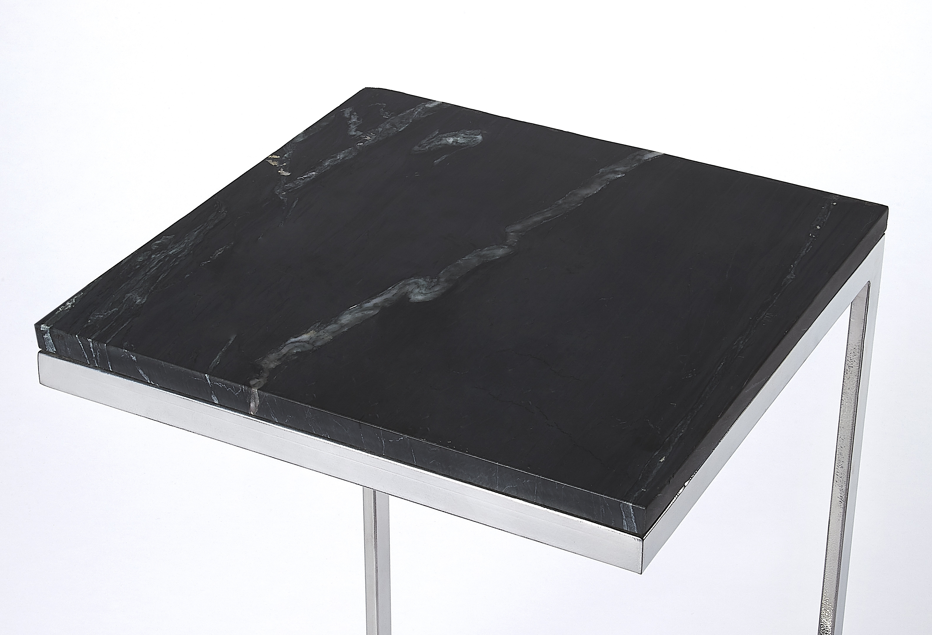 Lawler Black Stone Side Table - Image 1